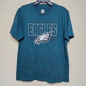 Philadelphia Eagles NFL Graphic T-Shirt Men's Large Teal Logo Fan‎ Tee